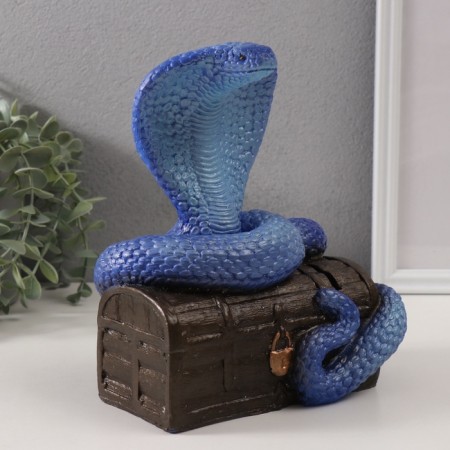 New Year's piggy bank "Cobra on the chest" 20 x 17 x 12 cm.-4