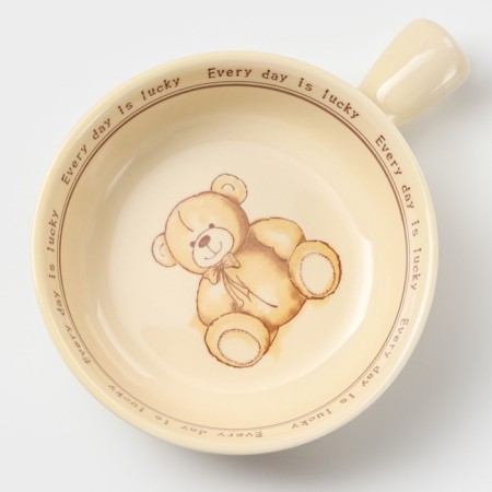 Coconut Coramic "Bear", 550 ml, beige color-1