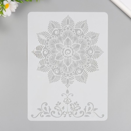 Plastic stencil "Mandala" 21x29.7 cm