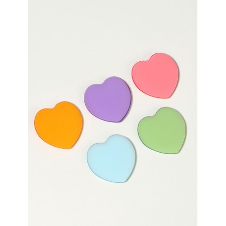 Set of sponge d/makeup heart (nab 5pcs price for nab) latex mixt