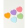 Set of sponge d/makeup heart (nab 5pcs price for nab) latex mixt