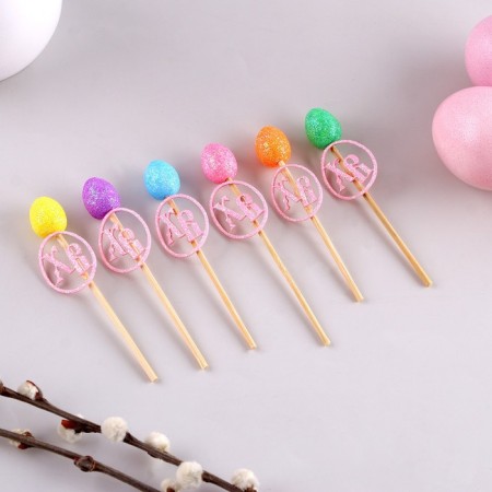 Decoration for the cake "Decor on a stick. HB ”, set 6 pcs.-6