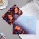 Postcard "Happy anniversary! 50" Flowers, purple background, 29x19 cm