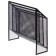 Vertical, desktop tray, 3 compartments, mesh, metal, black
