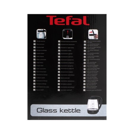 Electric kettle Tefal KO450832, glass, 1.7 l, 2400 watts, black-8