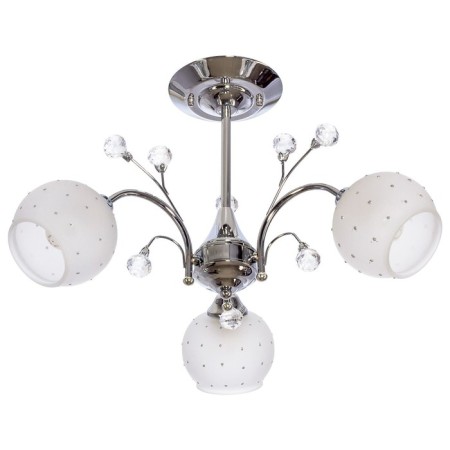Berte chandelier 3x40W e27 chrome 60x60x36 cm.
