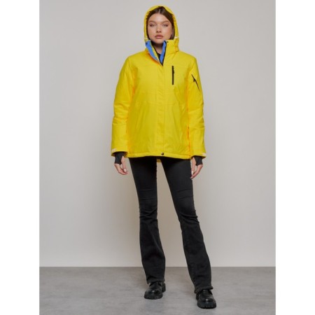 Ski jacket female, size 46, yellow color-14