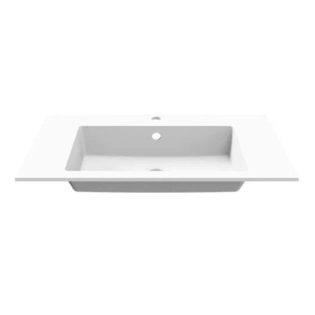 Walked shells Uperwood Megan, 80 cm, rectangular, white matte-1