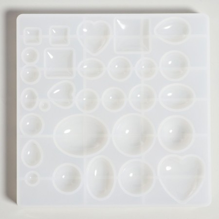 Set for creating jewelry from epoxy resin, shape, pendants of 5 types of 5 pieces-3