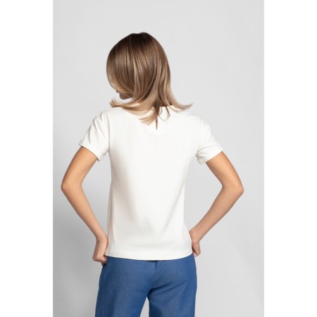 Female T -shirt, size 44, creamy color-1