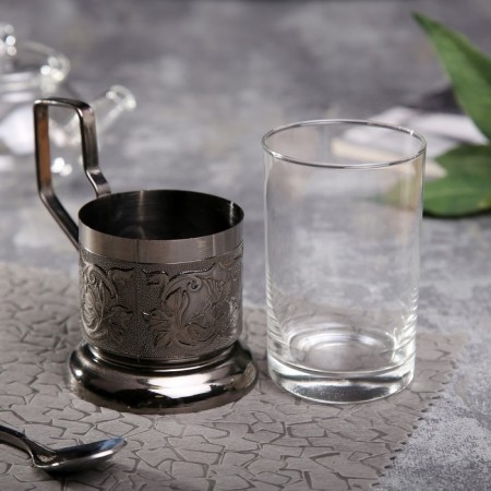 Copper Copper in a set with a glass-1