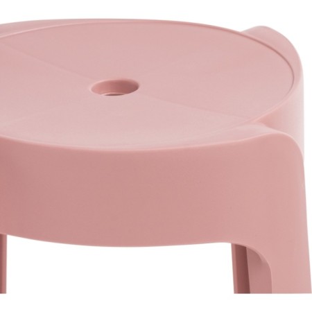 Stool BOVEL Plastic, pink 36x36x45 cm-3