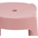 Stool BOVEL Plastic, pink 36x36x45 cm