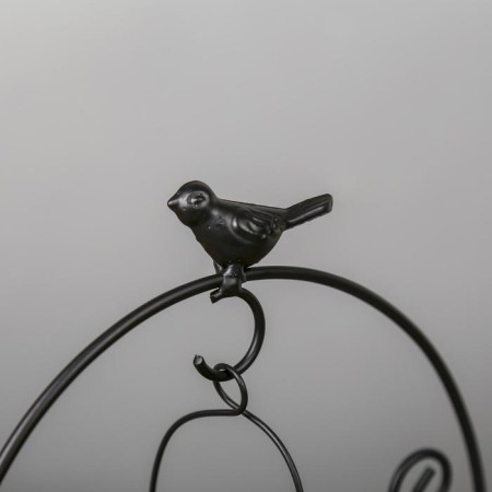 Summary Metal for 1 candle "Round swing" black 26x17.5x10.5 cm-3