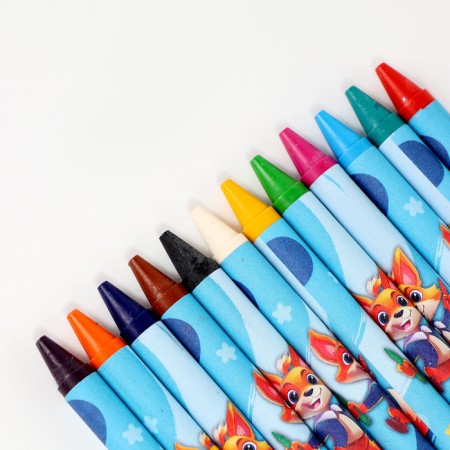 Wax crayons - pencils with sparkles "Friend of Lissen", 12 colors-3