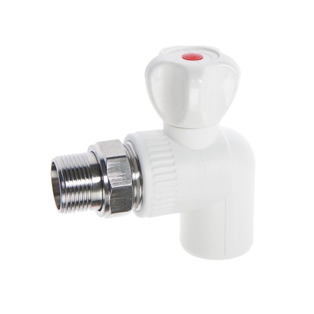 Ball crane for OTMO radiator, 25 x 3/4 ", corner, external thread-1