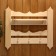 Carved hanger shelf, 3 hooks, 55 × 50 × 12 cm