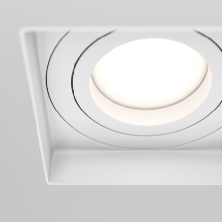 The built-in lamp Technical DL003-02-W, 2x50W, 23x13x3.8 cm, GU10, white color-1
