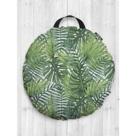 Pillow Siddle "Tropical Leaves", Decorative, D = 52 cm
