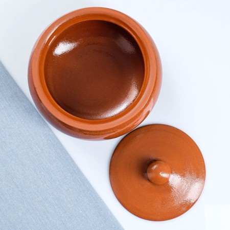 Set of dishes "Vyatka ceramics" 2.5l + 4x0.5l + spoon, traditional-3