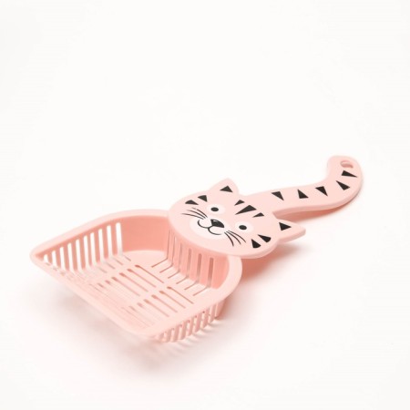 Supply for the toilet "Satisfied Cat", 28 x 12.5 cm, pink