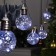 Garland “thread” 3 m with nozzles “balls of balls”, ip20, transparent thread, 80 LED, white glow, 8 modes, 220 V