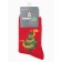 Women's socks "Snake on the Christmas tree", red color, rr 36-40