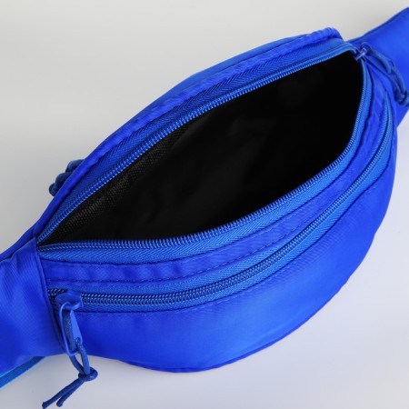 Lightning waist bag, 2 pockets, blue color-4