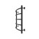 Water towel "Sanprise" Classic P5, 500x600 mm, lower connection., Black matte