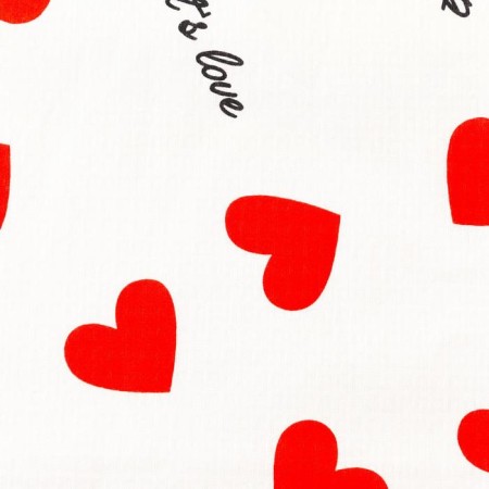 Hearts towel 80x150 cm, 100% cotton, waffle canvas, 160g/m2-1