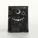 Women's wallet on the button, black color