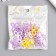 Decor for creativity "Flower. Yellow, violet, white and transparent" NR 20 g 2.8x2.8x0.4 cm