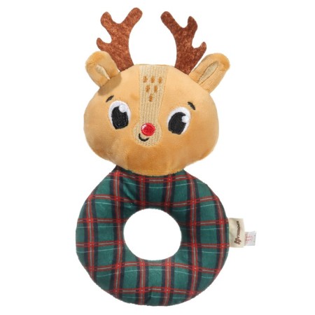 A soft rattle on the ring of "deer", textiles, in a bag, crumb I-2