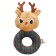 A soft rattle on the ring of "deer", textiles, in a bag, crumb I