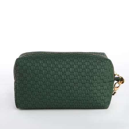 Lightning cosmetic bag, green color-1