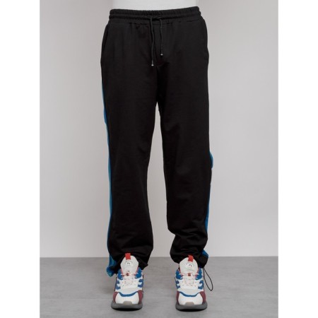 Sports male pants, size 48, black color
