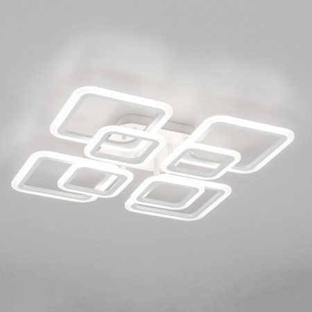 Ceiling chandelier Citilux "Marcel" CL232180R, 60x60x1 cm, 8x13.8W, LED, Color White-1