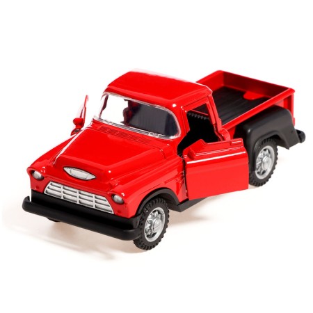 Retro pickup machine, metallic, inertia, doors, light and sound effects, 1:32, red red and sound effects open-3