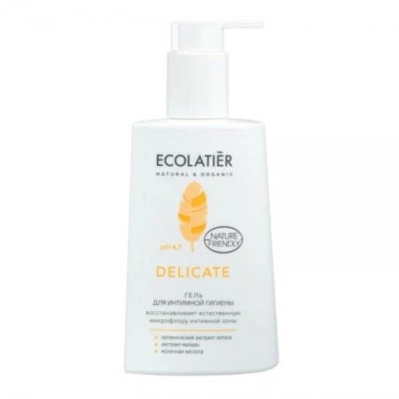 Ecolatier delicate intimate hygiene gel, PH4.7, 250 ml-1