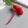 Decor for creativity "Hearts" red 1 bouquet = 10 pcs 10 cm