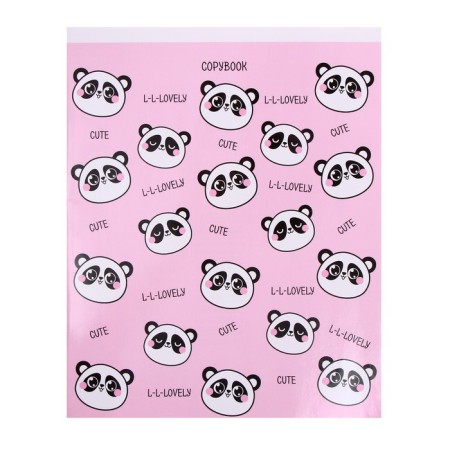 Notebook of 48 sheets in Calligrata P-Panda cage, covered Cardboard, UV-lak, Offset block, mix-2