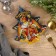 A plate in the form of a Christmas tree "Tsarist wealth", 16.5x19.5 cm