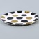 Paper plate "Peas", in the set 6 pcs., Black color