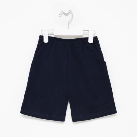 Children's shorts, dark blue color, height 122 cm-5