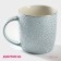 Mug ceramic foil "foil", 350 ml, blue color