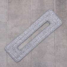 Nozzle for flat mop with vertical spin, 38 × 12 cm, mmcrofiber, color gray color