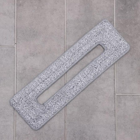 Nozzle for flat mop with vertical spin, 38 × 12 cm, mmcrofiber, color gray color