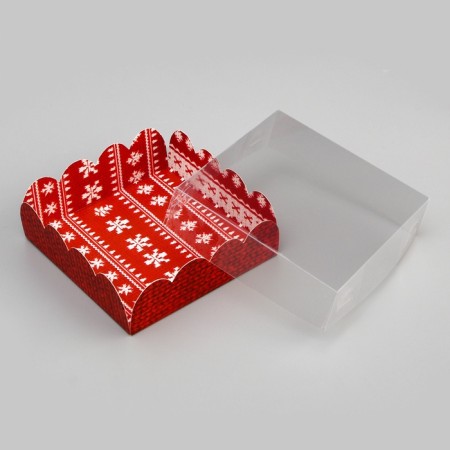 Bearbox, confectionery packaging, "Happy New Year!", 9 x 9 x 3 cm, New Year-3