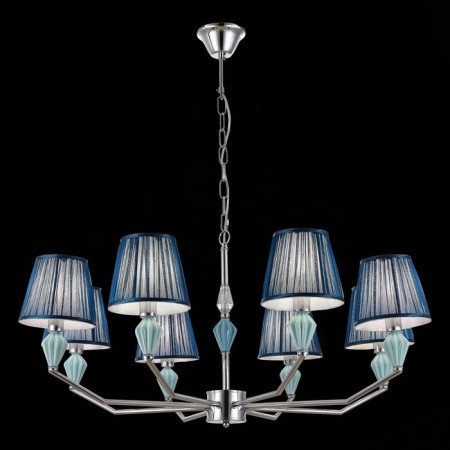 Suspended EVOLUCE lamp. Sle1116-103-08. Balnea. 8x40 watts, E14, 87x87x42 cm, chromium color-1