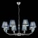 Suspended EVOLUCE lamp. Sle1116-103-08. Balnea. 8x40 watts, E14, 87x87x42 cm, chromium color
